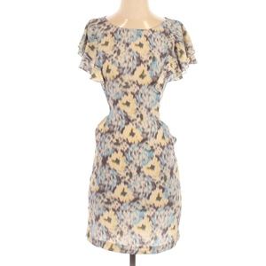 Rebecca Taylor Multicolor Abstract Floral Dress